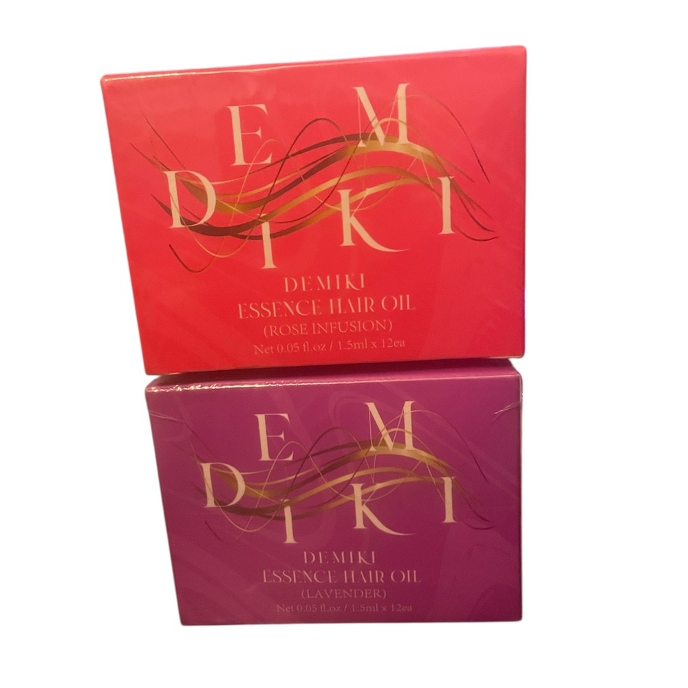 DEMIKI Hair Oil /Frizzy Hair W/ Coconut Oil For Dry Damaged Frizz Control 12 pcs